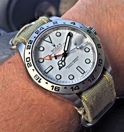 rolex explorer 2 strap size.